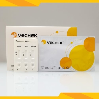 FCoV + FPV + образец фекалий кассеты теста антигена Lamblia Giardia комбинированный быстрый