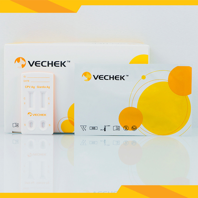 ΜL наборов 120 теста собаки кассеты теста антигена CPV+Giardia Lamblia комбинированное быстрое